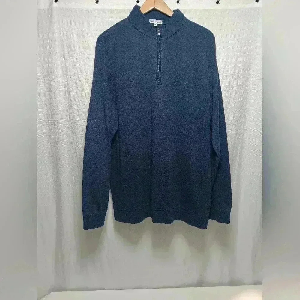 Peter Millar Ace Cotton-Modal 1/4 zip  Pull Over sweatshirt. MEN'S 2XL
